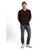 Tom Tailor Pullover Polo Dark Chocolate Brown